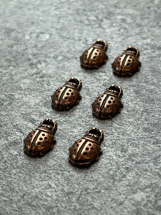 Lady Bug Pack - 8pcs - WH - Vintaj Live Shop