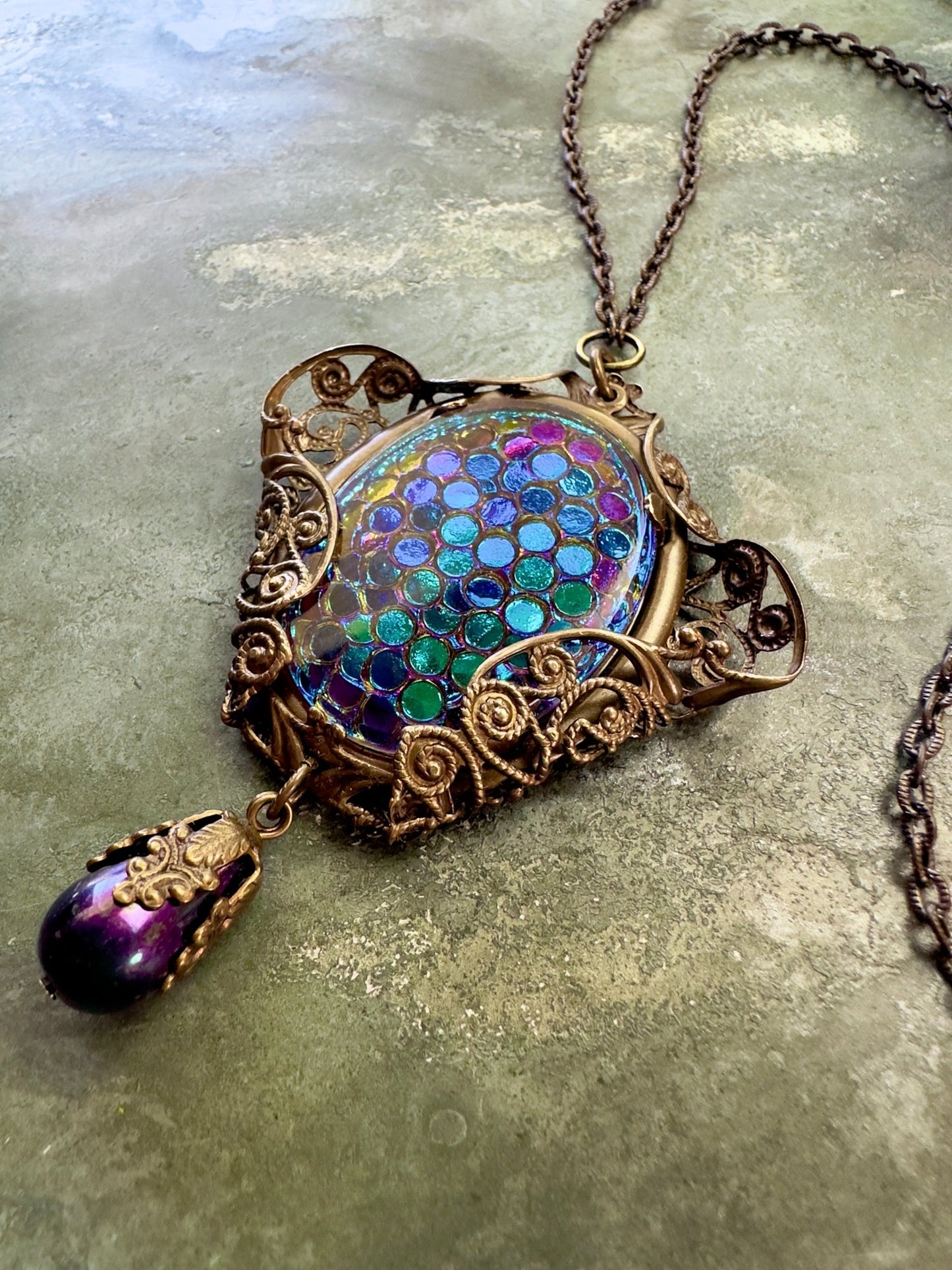 Mermaid Tale Necklace - Vintaj Vault - Finished Jewelry - Vintaj Design - 6/26/24 - Vintaj Live Shop