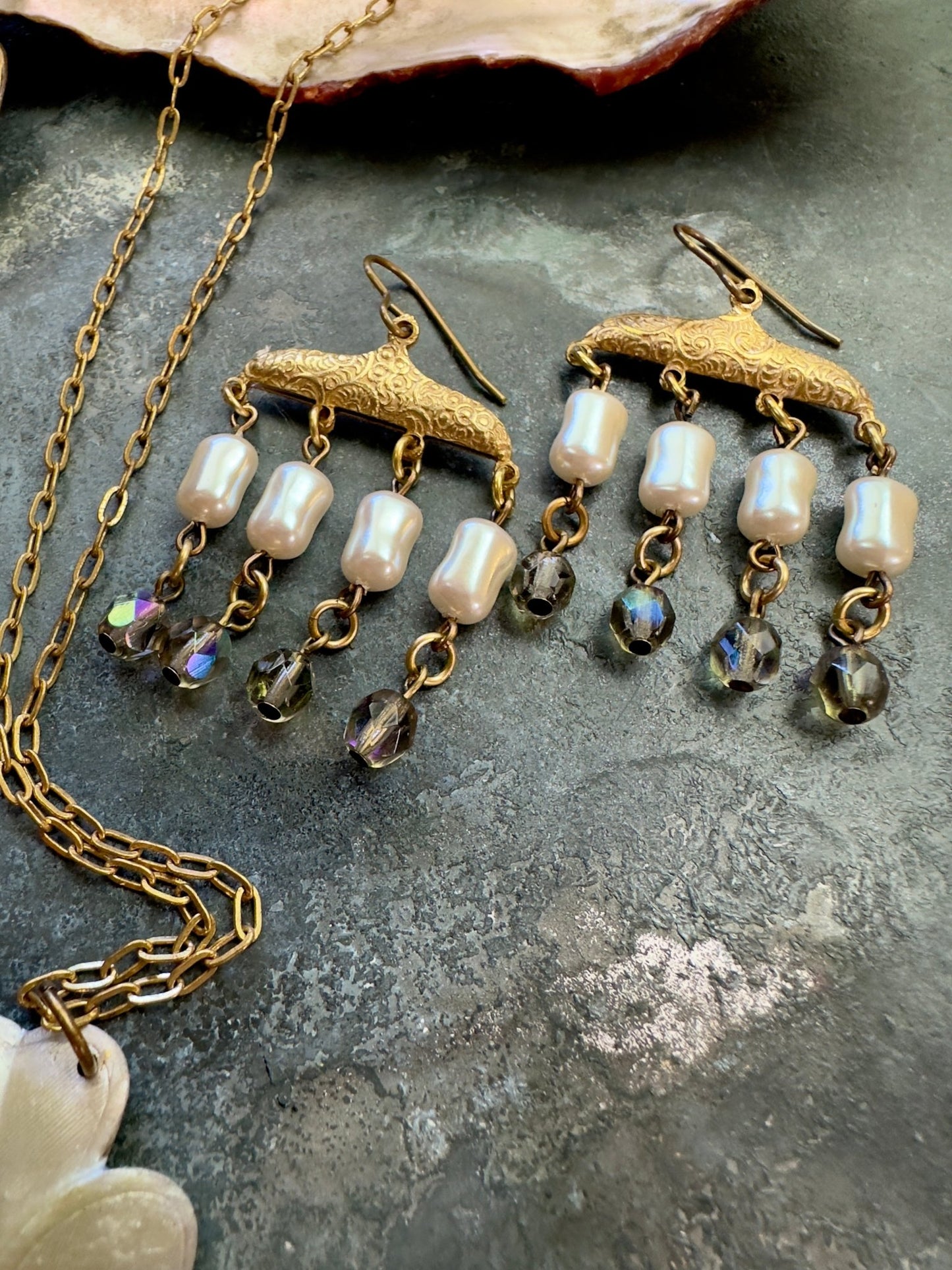 Pearlescent Shores 5pc Paintable Jewelry Collection - Vintaj Design - 6/26/24 - Vintaj Live Shop