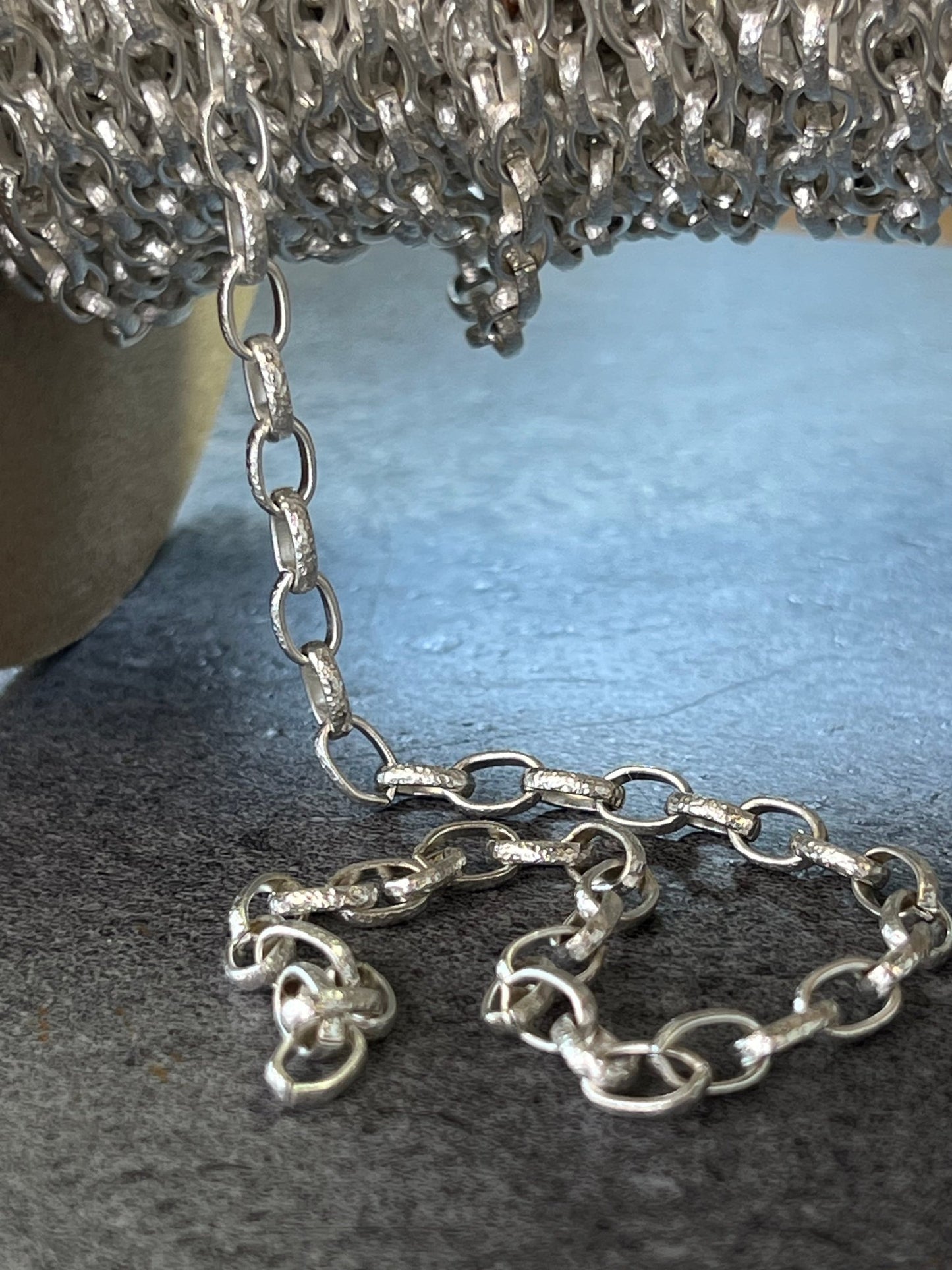 Chain Spool - Hammered Rolo - 18ft - Vintaj Live Shop