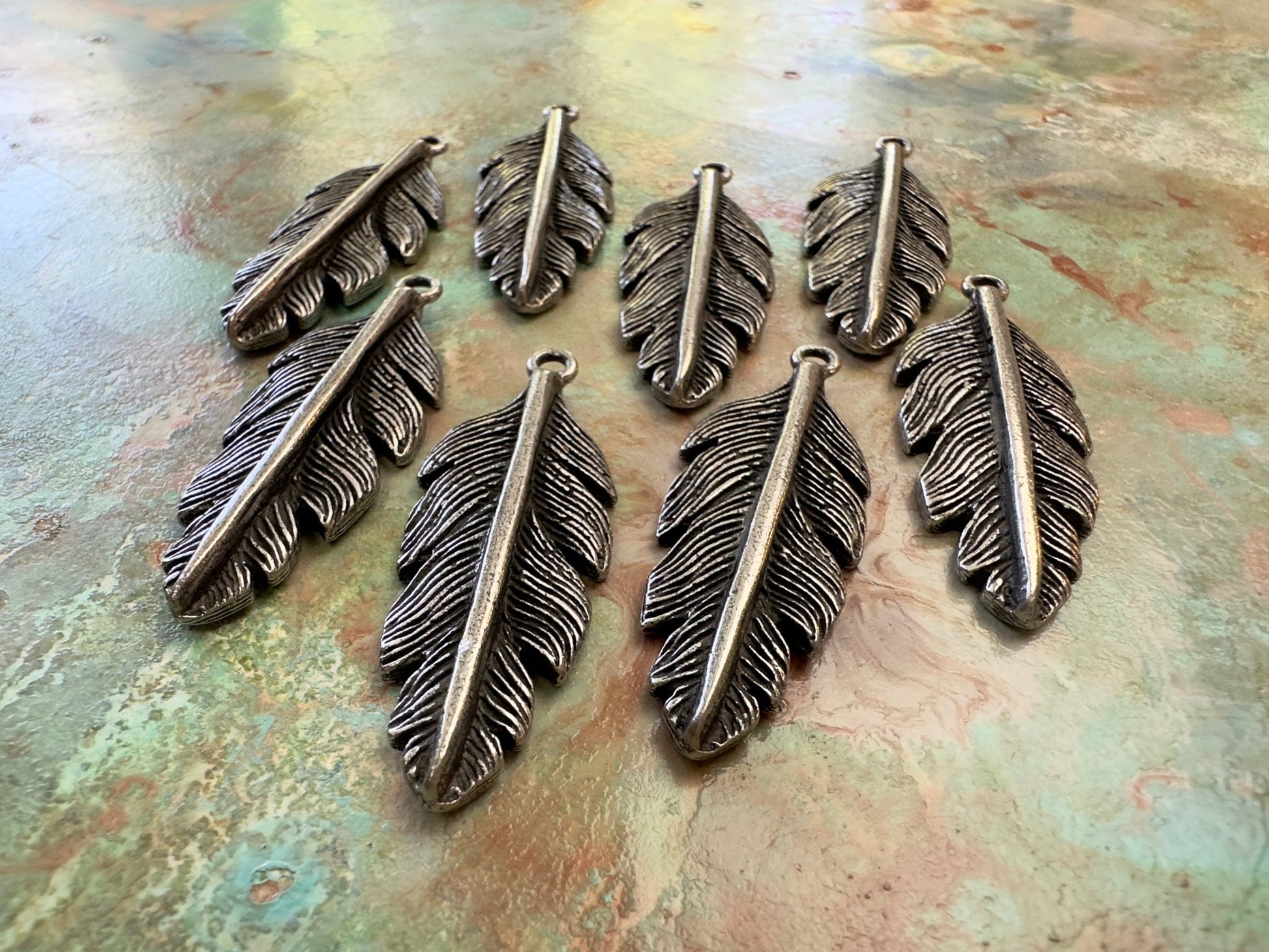 August "BULK UP" Days - Spirit Feather 8 Pcs Pendants - Vintaj - 8/21 - Vintaj Live Shop