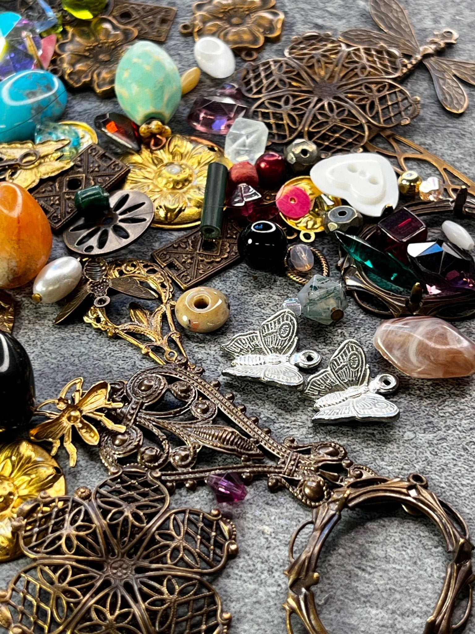 2 BIG LOOT SPECIAL - 74pcs + Beads - Vintaj Live Shop