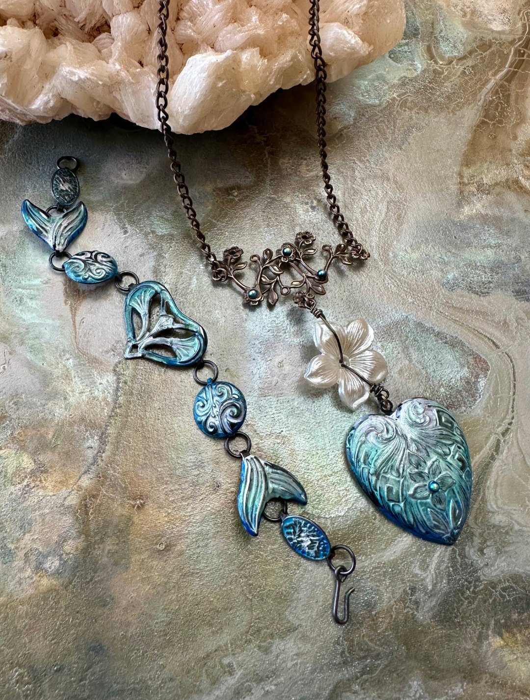 Mermaid Tales Necklace & Bracelet Kit - Vintaj - 7/31 - Vintaj Live Shop