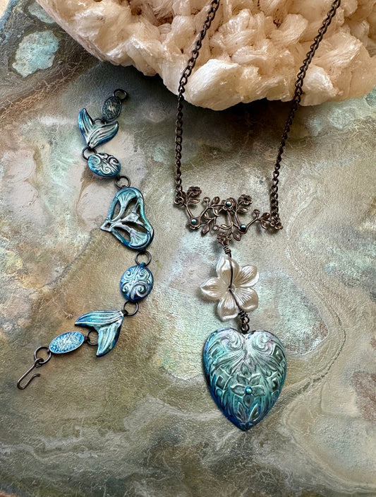 Mermaid Tales Necklace & Bracelet Kit - Vintaj - 7/31 - Vintaj Live Shop